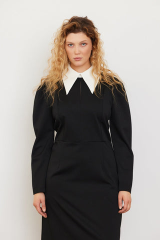 Black Formal Midi Dress - Julia Allert