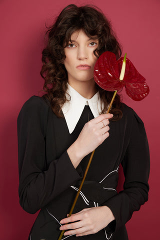 Black Formal Midi Dress