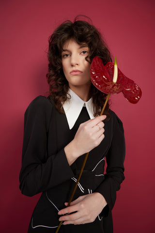 Black Formal Midi Dress