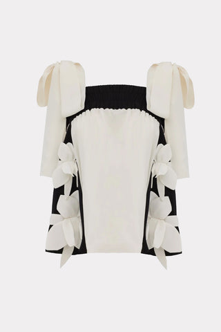 Bustier Blouse With Wide Straps White