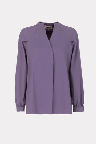 Button Down Long Sleeve Shirt Pale Violet