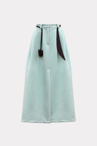 Casual Chic Front Slit Suede Skirt - Mint - Julia Allert