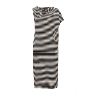 Casual Relaxed Fit Dress With Stripes