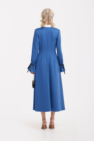 Cocktail Ankle-Length Dress – Blue - Julia Allert