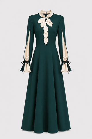 Cocktail Ankle-Length Dress – Emerald - Julia Allert