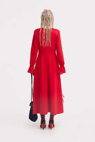 Cocktail Ankle-Length Dress – Red - Julia Allert