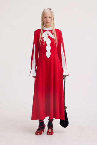Cocktail Ankle-Length Dress – Red