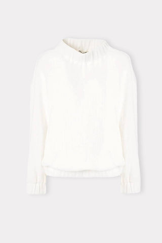 Cozy Waffle Sweatshirt White