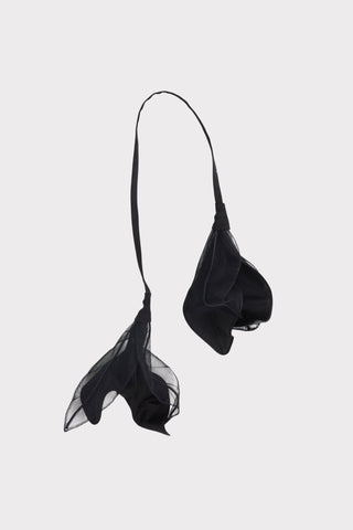 Decorative Floral Tie – Black - Julia Allert