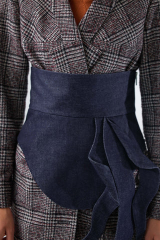 Designer Asymmetrical Belt Denim - Julia Allert