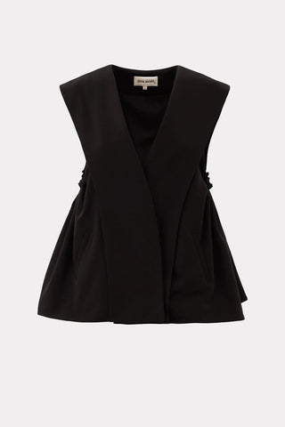 Designer Blazer Vest Black