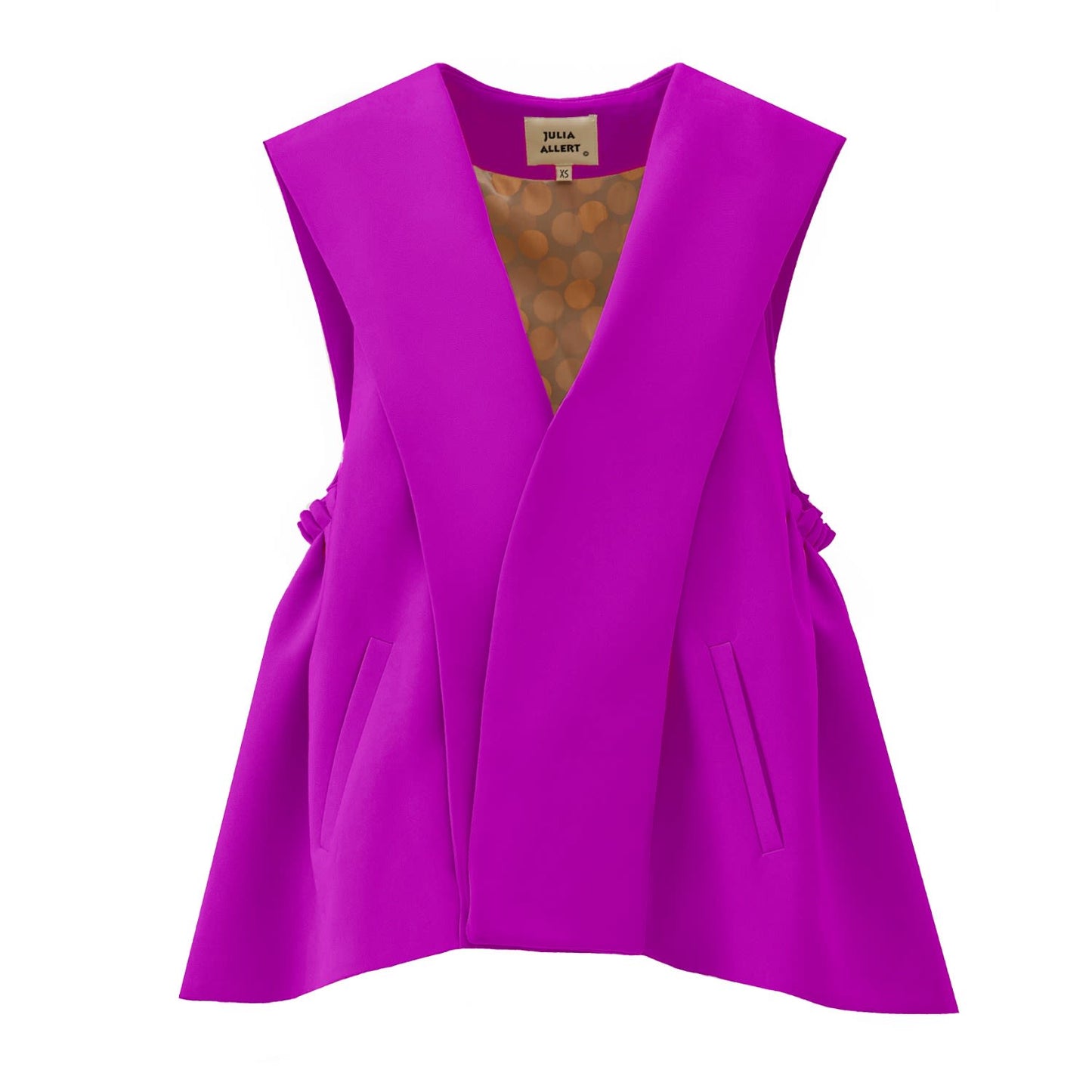 Designer Blazer Vest Pink Purple