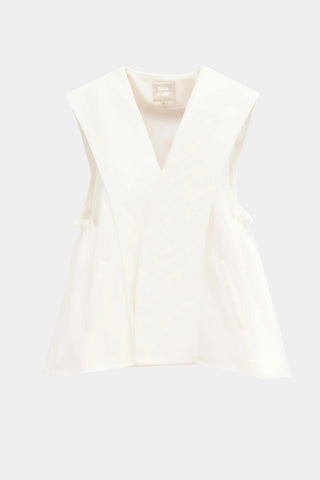 Designer Blazer Vest White