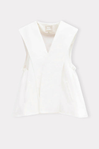 Designer Blazer Vest White