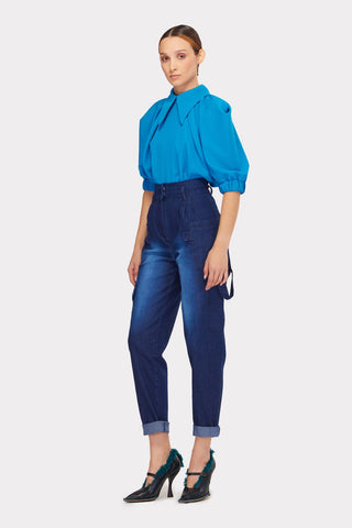 Designer Blouse Bright Blue - Julia Allert