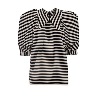 Designer Blouse With Wide Stripes