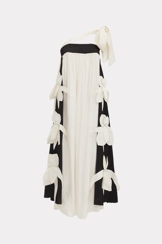 Designer Bustier Dress Black White
