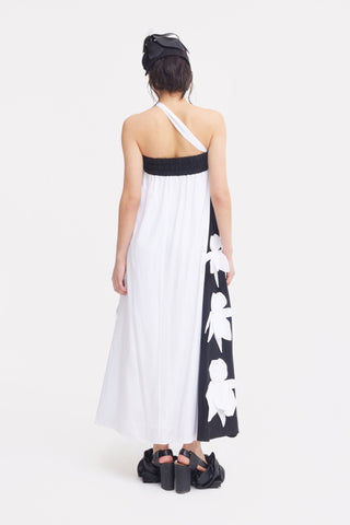 Designer Bustier Dress Black White - Julia Allert
