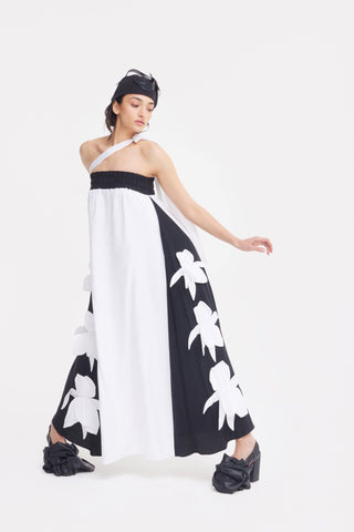 Designer Bustier Dress Black White - Julia Allert