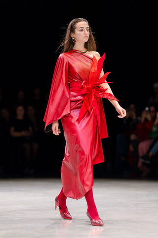 Designer Detail Statement Belt Red - Julia Allert