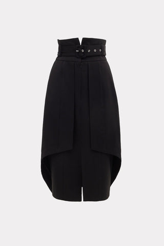 Designer Double Midi Skirt Black - Julia Allert