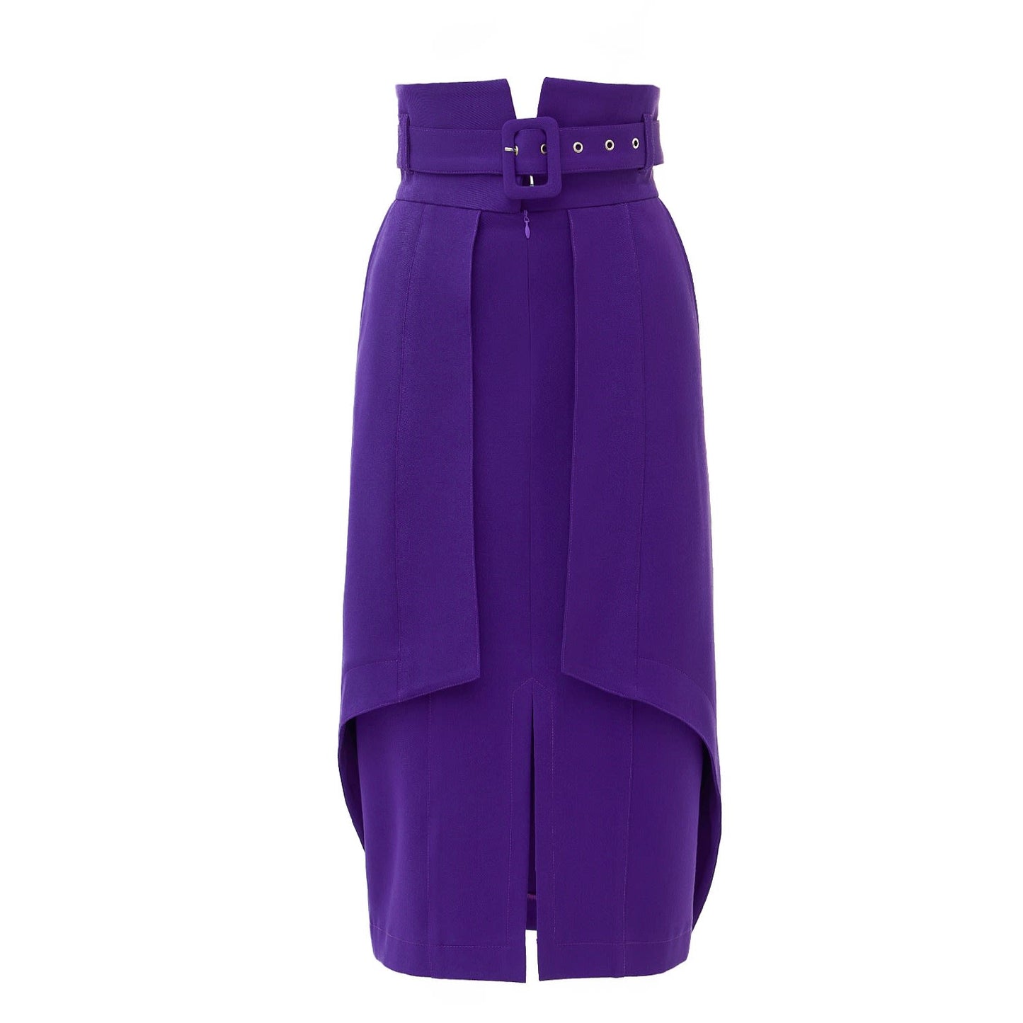 Designer Double Midi Skirt Purple