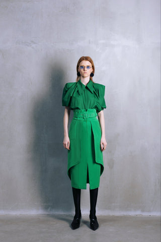 Designer Green Blouse - Julia Allert