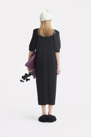 Designer Midi Dress Black - Julia Allert