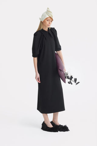 Designer Midi Dress Black - Julia Allert