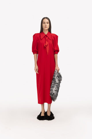 Designer Midi Dress Red - Julia Allert