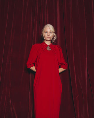 Designer Midi Dress Red - Julia Allert