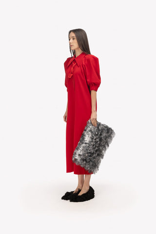 Designer Midi Dress Red - Julia Allert