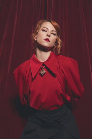 Designer Red Blouse - Julia Allert