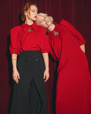 Designer Red Blouse - Julia Allert