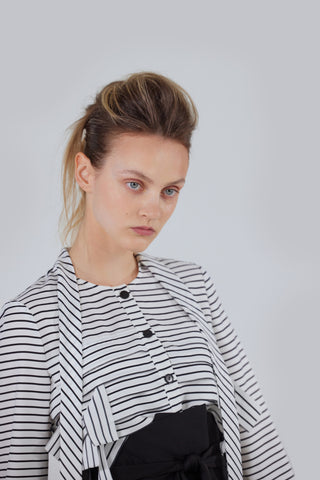 Designer Striped Thin Viscose Shirt