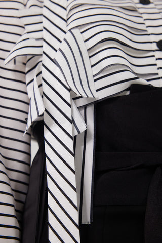 Designer Striped Thin Viscose Shirt