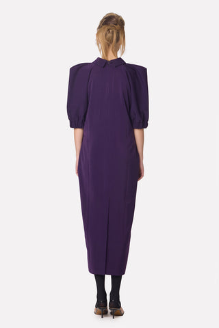 Designer Midi Dress Violet