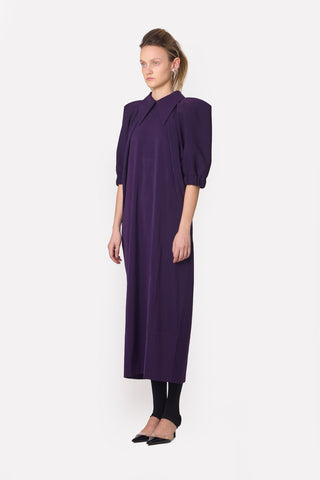 Designer Midi Dress Violet