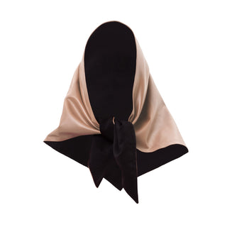 Rose Faux Leather Shawl Scarf