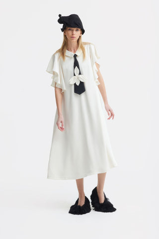 satin midi dress ivory Ivory Satin Slip Dress - Halter Slip Dress - Backless Midi Dress