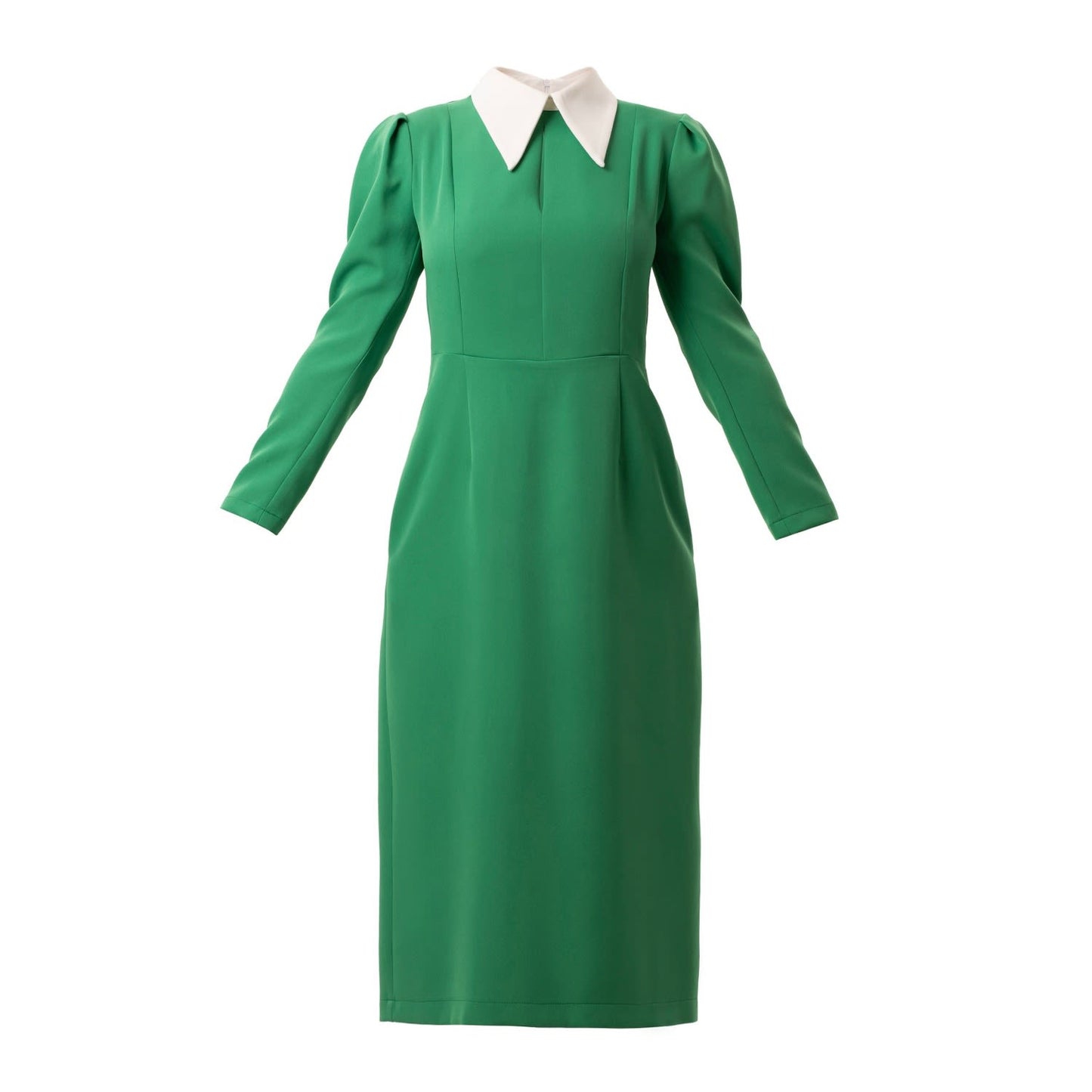 Green Formal Midi Dress