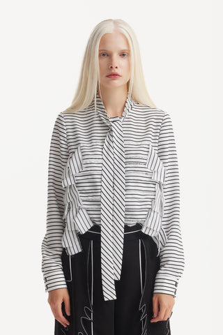 Designer Striped Thin Viscose Shirt