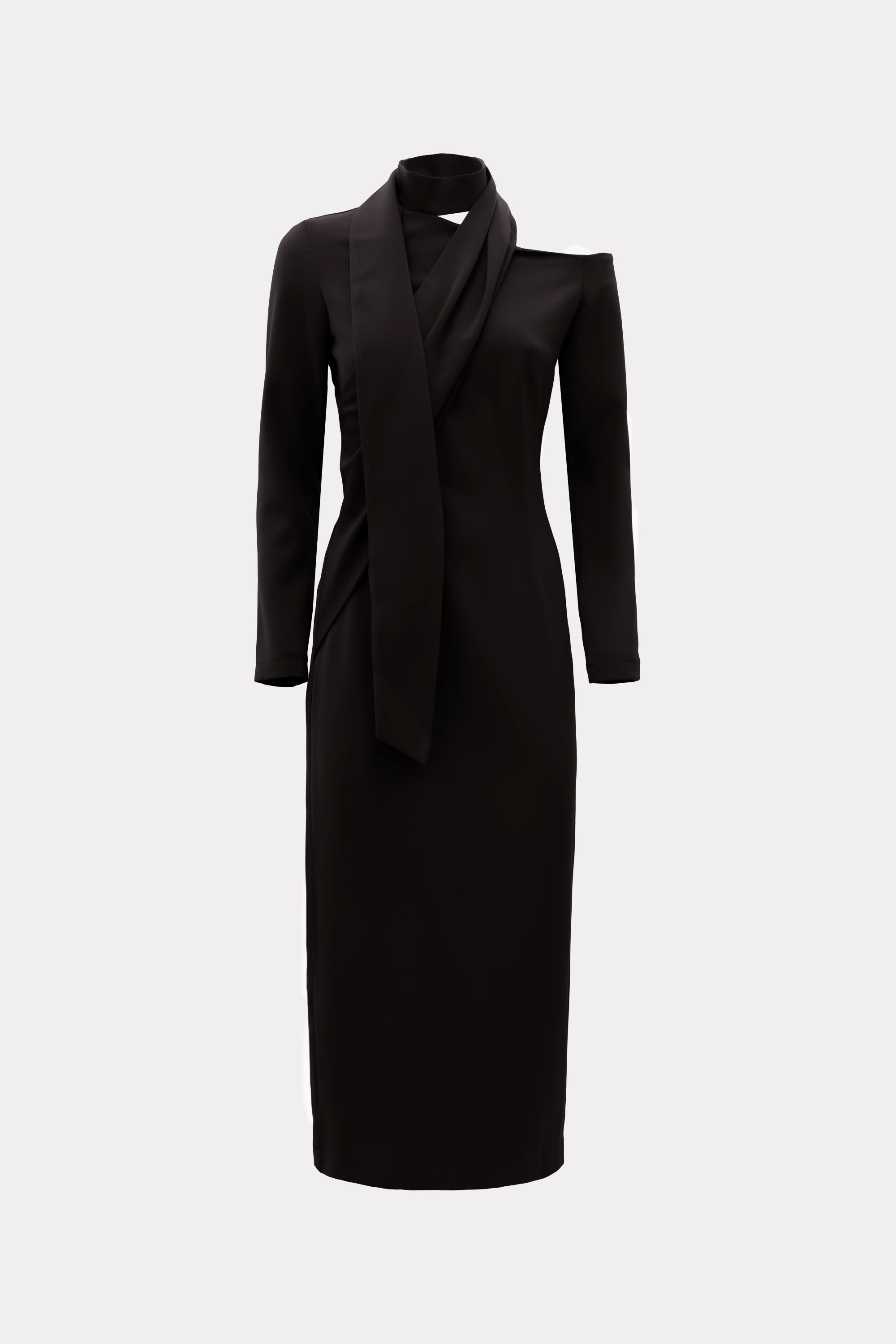 evening black midi dress A Line Midi Dress Black