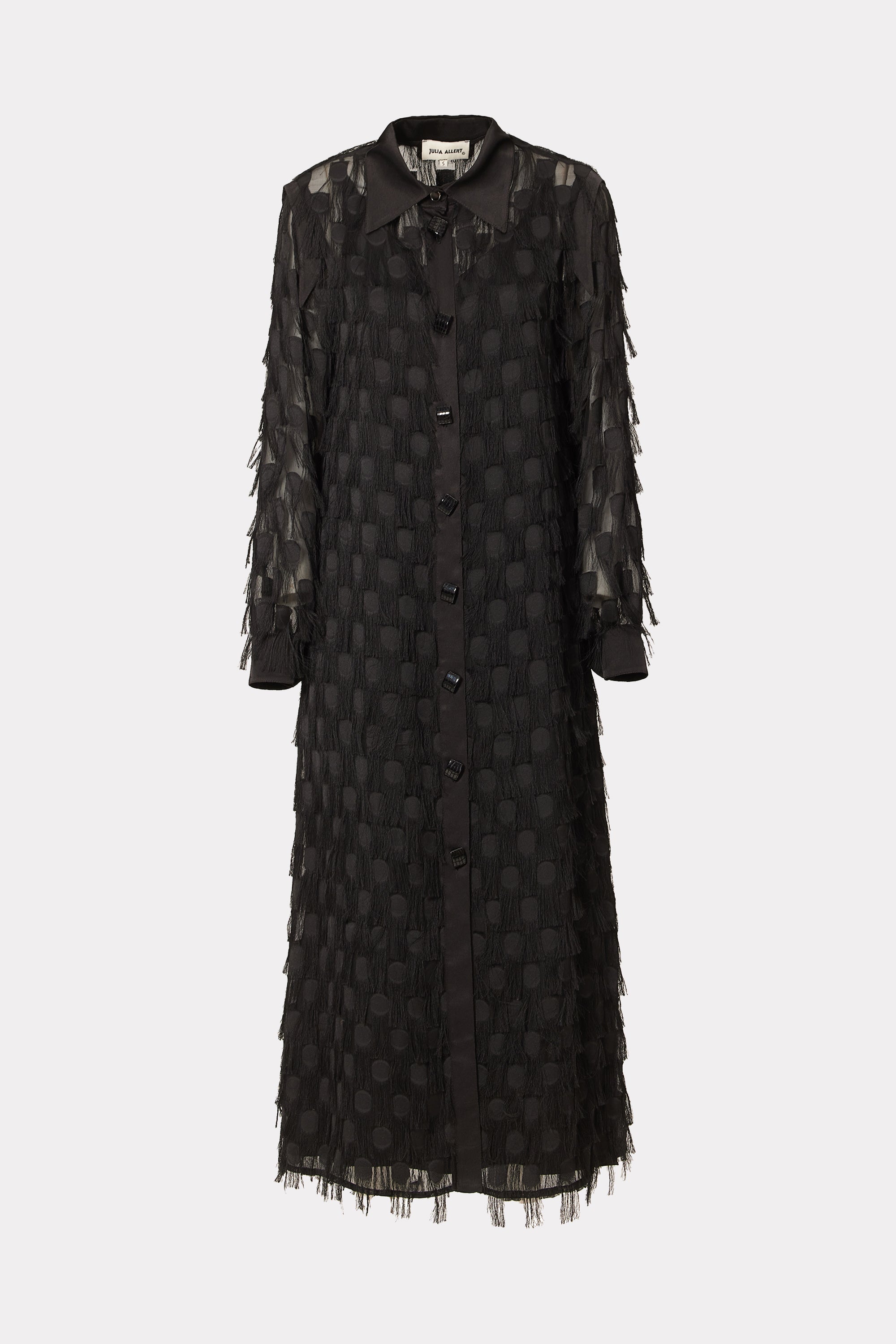 Elegant Slip Dress With Sheer Cape – Julia Allert