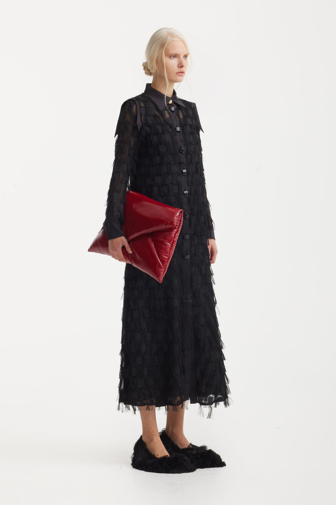 Elegant Slip Dress With Sheer Cape M Elegant Slip Dress With Sheer Cape M