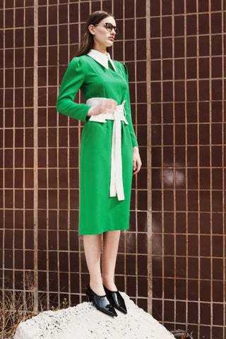 Elegant Wide Faux Leather Belt White - Julia Allert