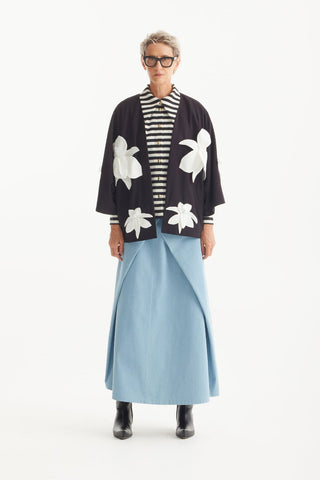 Essential Denim Long Skirt- Light Blue - Julia Allert