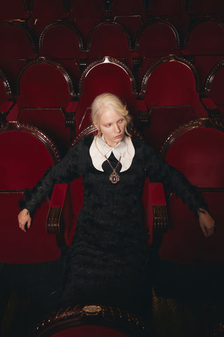 Evening Fringe Straight Loose Fit Dress – Black Sparkle