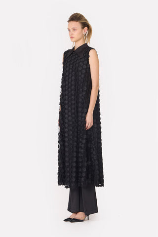 Evening Gown A-Line Maxi Dress With Flowers - Julia Allert
