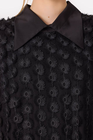 Evening Gown A-Line Maxi Dress With Flowers - Julia Allert